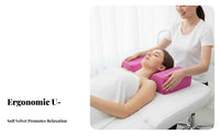 Removable Washable Cover U-Shaped Lash Pillow Soft Breathable Material Ergonomic Eyelash Extension Pillow Skin-Friendly for Spas