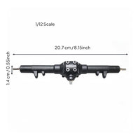 Zinc Alloy Parts Model Car Rear Axle Gearbox Long-Lasting Rear Differential Axle Easy to Install