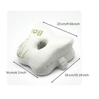 Memory Foam Knee Pillow Removable Knee Pillow with Strap Ergonomic for Bed Rest