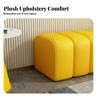 Soft Fabric Top Entryway Changing Stool Multi-Purpose Upholstered Bench Padded Seat Home Seating dense foam Filling for Apartment Dwellers, Interior Decorators, Bedroom, Cloakroom, changing area, Retail shop
