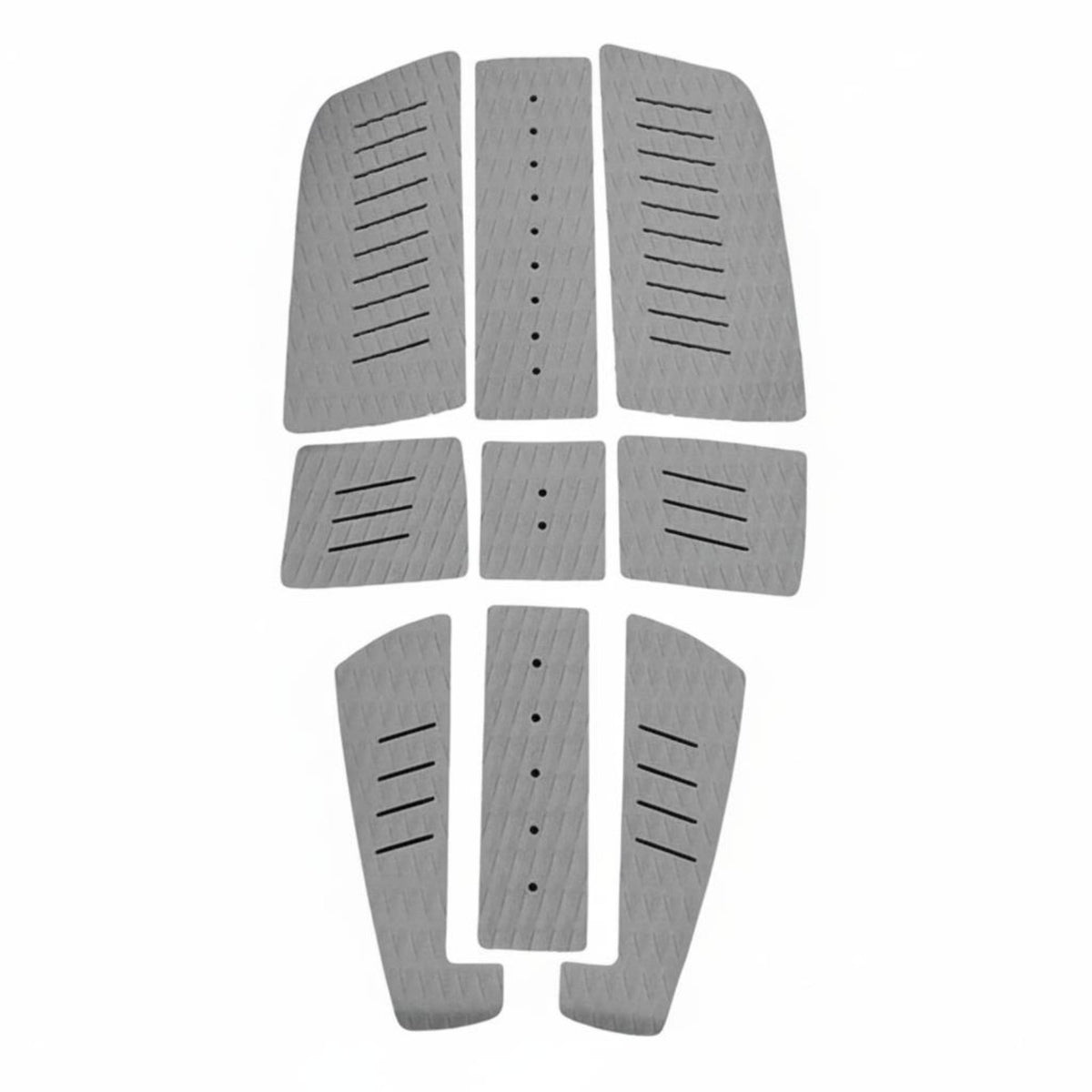 9 Pieces Self-Adhesive 9 Piece Surfboard Traction Pad Geometric Pattern Surfboard Stomp Pad Set Kick Tail for Paddleboarding