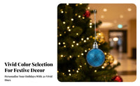 24 Pieces Miniature decoration sphere Set sparkling Finish Tree Trimming Mini Size