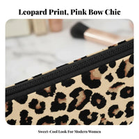 Leopard Print Makeup Bag Large Capacity Leopard Print Cosmetic Bag Portable