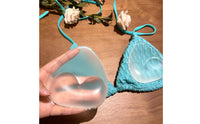Waterproof Silicone Bra Inserts Thickened Adhesive Bra Inserts Invisible Chest Pads Triangular for Women, Bikinis, Low-Cut Outfits