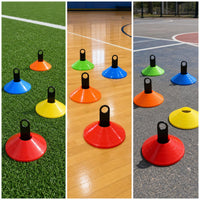 Soccer Training Cones, Agility Disc Cones for Football Basketball Drills, Field Marker Saucers, Thickened Durable
