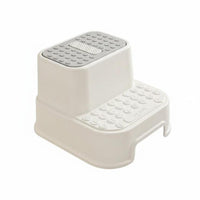 Non-Slip Design 2-Step elevateer for children Wide Steps two-levelHeight Bathroom Stepper Easy to Clean Stepping Stool Sturdy Construction for Toddlers, Parents, Hand Washing, toilet training, Bedroom, Kitchen