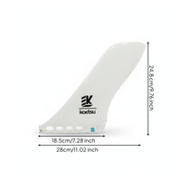 Curved Replacement Tail Fin Quick-Release Board Fin with Mounting Hardware Screw-in No-Tool Installation for Paddleboarders
