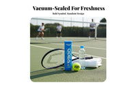 4 Balls Long-Lasting Pressure Tennis Balls Long-Lasting Tennis Ball Professional Grade for Athletes, Beginners, Training, Outdoor Courts