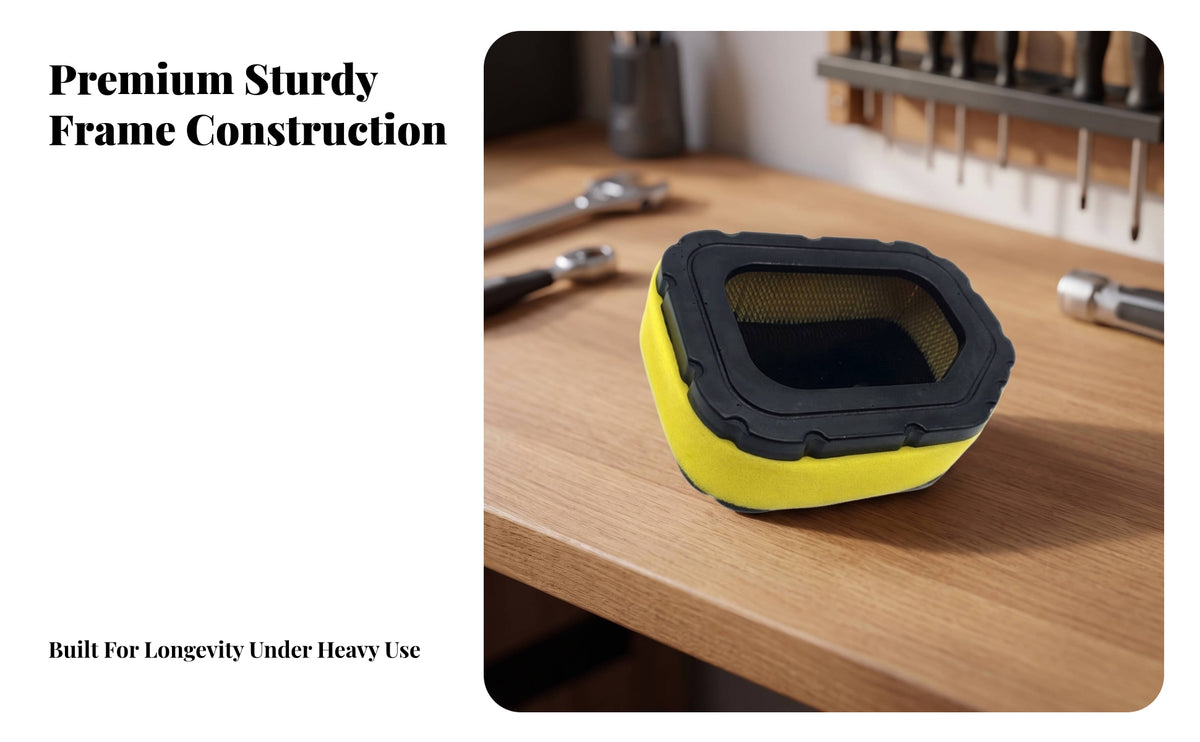 Replacement Air Strainer Component | Yellow Foam Body, Easy to Swap, mower Air strainer, for Outdoor Power Equipment