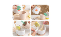 Wooden Tea Set Imaginative Wooden Tea Party No-Screen Playset for Preschoolers, Playroom