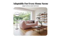 Soft Two-Seater Pouf Removable Cover Lazy Sofa Soft Texture Oversized for Adults, Players, Bedroom, Book Nook