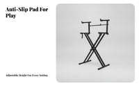 Padded Touch Points Cross-Frame Keyboard Stand Stable Double-Layer Keyboard Stand