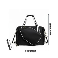 Large Pickleball Duffle Separate Shoe Compartment Racket Paddle Bag Stylish Design Crossbody Racket Bag for Women, Gym, Travel