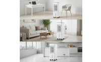 Slim Portable Evaporative Air Cooler Compact Portable Air Cooler for Small Rooms, Office