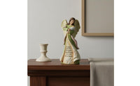 Sentimental Gift Mother and Child Angel Statue Delicate Craftsmanship Mother Angel Sculpture Elegant Design Hand-Painted for New Mothers, Nursery, Bedroom