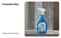 500 Ml Glass Cleaner Spray Removes Water Stains Lavatory Glass Descaler Non-Damaging Formula Mirror Cleaning Solution for Household, Home, Living Room