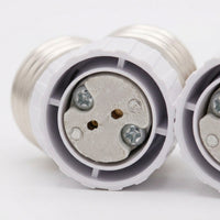 Ceramic Housing E27 to MR16 Adapter for LED Bulb, Heat Resistant up to 80°C with Rated Current 3A, White E27 to GU5.3 Adapter, 40mm x 28mm