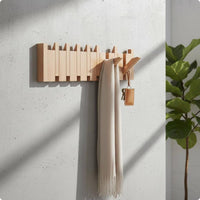 Piano Key Coat Rack Smooth Edge Piano Themed Wall Hooks Sturdy Home Storage for Behind Door