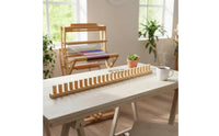 Beginner-Friendly Wooden Weaving Loom Natural Wood Wooden Weaving Frame Needle-No-Needle Design Hand Knitting Blanket Loom Reusable for Beginners