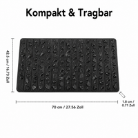 Foot Acupressure Mat, 50x30cm EVA Acupuncture Mat with Stone Pattern, 18mm Thick Acupressure Mat for Foot Massage for Fatigue