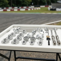 Metal Upgrade Kit Heavy Duty Axle and Shock Absorption System Kit Anodizado Juego Ejes for Custom Builds