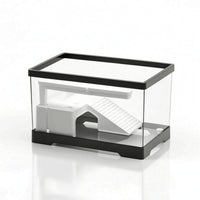 Turtle Tank with Basking Platform Allall-Inclusive Turtle Tank with Filter Reptile Habitat Crystal-Clear Terrarium Easy to Clean