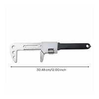 Large Opening Right Angle Adjustable Wrench Multifunctional Fork-Shaped Spanner Labor-Saving Fork-Shaped Wrench Effortless Adjustment for Plumbers, DIY Enthusiasts, Mechanics, Home Repair