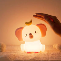 Elephant Night Eye-Friendly Protection Elephant Bedside Lamp Warm Home Lighting for Bedroom, Nighttime