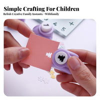 DIY Tool Miniature Pattern Punch Assorted Shapes Mini Decorative Hole Punch Easy to Use Paper Puncher Variety of Designs for Children, Scrapbookers, Card Making, Scrapbooking, Arts and Crafts, School Projects
