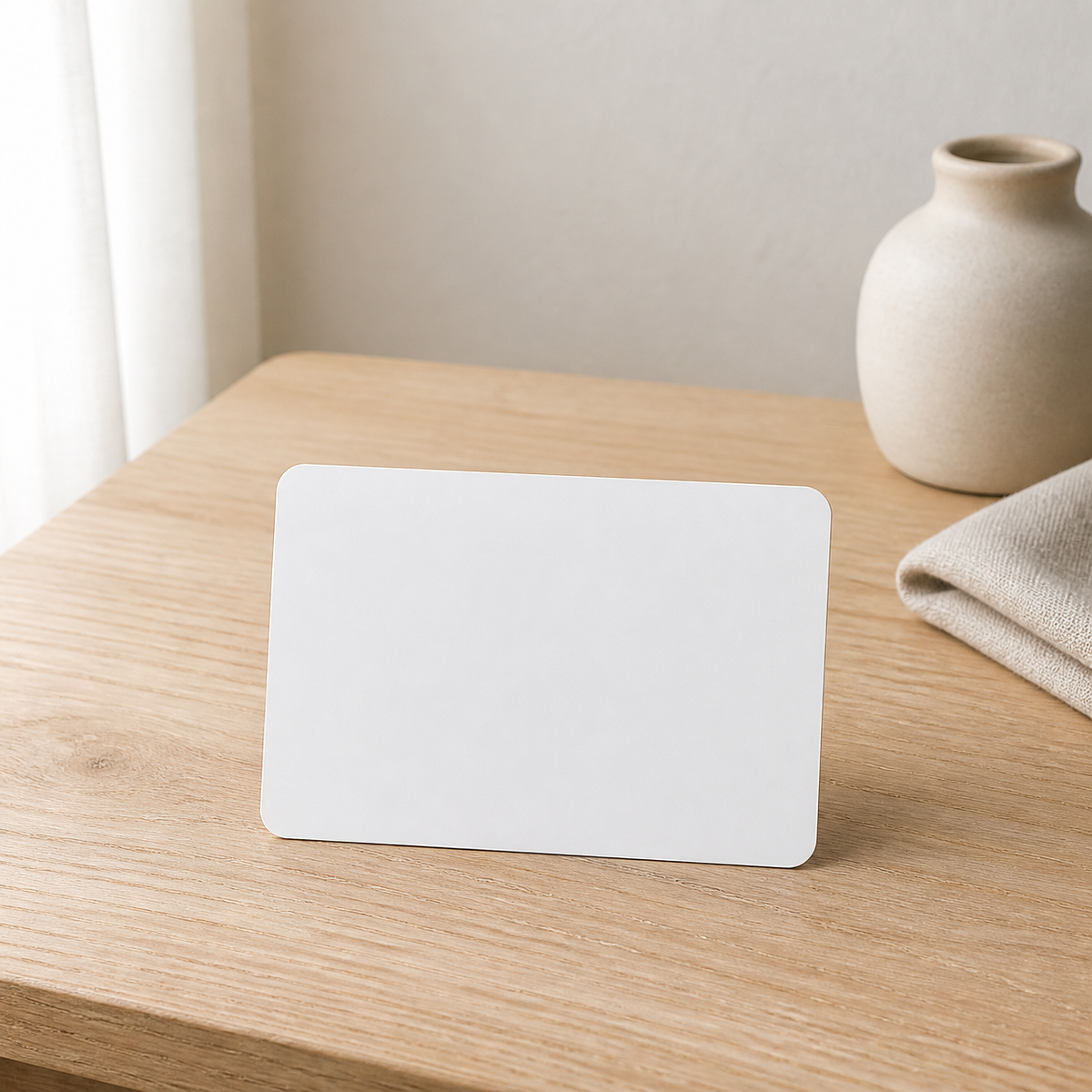 Specialty Dutch White Cardstock Round Corner Cards - Blank Postcards for Rubber Stamps and Prints, 15x10cm