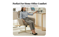 360-Degree rotate Height-Adjustable wheeled Chair Space-Saving Design Office Seating Ergonomic supportrest Desk Seat effortless Rolling Casters for Students, Home Workers, Teens, Bedroom, Small Apartments, Study Room, Vanity Area
