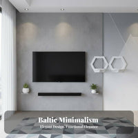 Hexagonal Shelf Set adaptable Hexagonal suspended Box Combinable Design