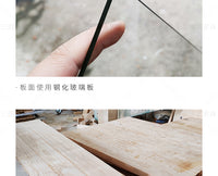 铁艺实木小边几工业风客厅方形茶几玻璃板创意边桌沙发旁咖啡角几