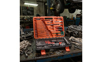 121 Pieces Organized Automotive Tool Set with Case Portable Car Repair Tool Kit Long-Lasting Socket Wrench Set with Case Polished for Mechanics, Garage, Roadside Emergency