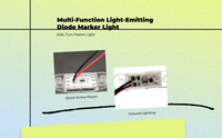 LED Side Marker Light, Universal, Waterproof, 12V/24V