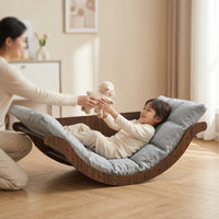 Rocking Lounge Chair Ergonomic Banana Rocker Chair Comfortable Rocking Lounge for Adults, Readers