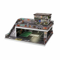 1:64 Parking Garage Diorama Realistic Detail Diecast Garage Scene PVC Material 1:64 Car Diorama for Collectors