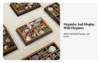 Unpolished Crystal Collection Set Includes Storage Solution Mineral Sample Box Unique Specimens Unpolished Stone Kit for Collectors, Kids, Home Decor