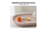 Fruit Hair Fastener Cute and Playful Three-Dimensional Fruit Barrette Bangs Side Fastener Candy Colored Novelty Hairpin Bright