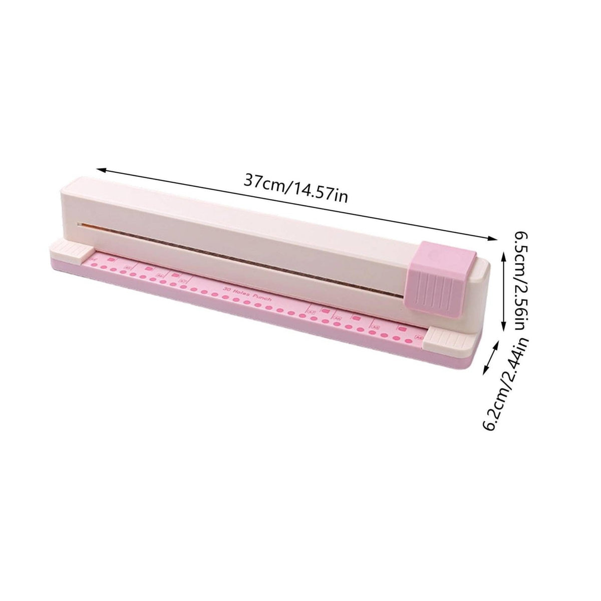30-Hole Paper Punch Portable Multi Hole Puncher Ergonomic Lever for Teachers