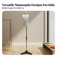 Stable Base children's Clothing Display Mannequin Easy to Assemble Child Mannequin Body Lightweight Child Mannequin Torso Poseable for Retailers, Boutique Owners, Online Sellers, Photo Studio, Craft Display, Bedroom