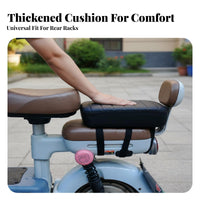 Soft and Comfortable Electric Bike Rear Seat Universal Fit Electric Bike Back Seat Shock Resistance for Children, Adults, Commuting, Outdoor
