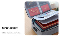 Passport Certificate Holder Large Capacity Waterproof File Organizer