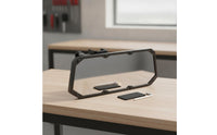 Marine Mirror with Bracket Adjustable Rearview Mirror with Clamp Corrosion-Resistant Heavy Duty for Boaters, Boats, UTVs