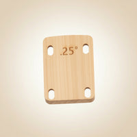 3 Pieces Guitar Neck Shim with Taper Stable Maple Wood Shim Accessory for Guitarists, Workshop