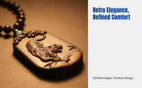 Tiger Zodiac Rosewood Locket, Wood Necklace, Car Hanging, Wilderness Roar, Handheld Decoration
