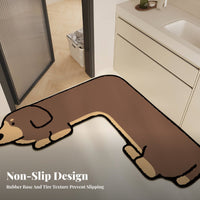 Highly Absorbent L-Shaped Corner Mat Non-Slip Backing L-Shaped Kitchen Mat Quick-Drying Bath Rug Machine launderable for homeowners, Pet Owners, By the Bathtub, before of Sink, High high-use Areas, Laundry Room