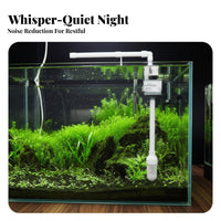 Versatile Aquarium Strainer Pump Exceptionally Quiet Fish Tank Oxygenator Pump Increases Internal Aquarium Strainer for Aquariums, Turtle Tanks
