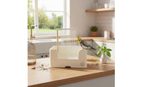 Wide Perch Rim Automatic Parrot Bathtub Detachable Design Bird Enclosure Water Fountain Splash Proof Electric Bird Shower for Aviary