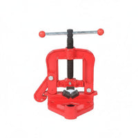 V-Shaped Jaw Heavy Duty Pipe Vise Reinforced Base Bench Pipe Vise High Carbon Steel Hand Tool for Professionals, Workshop, Repair Shop